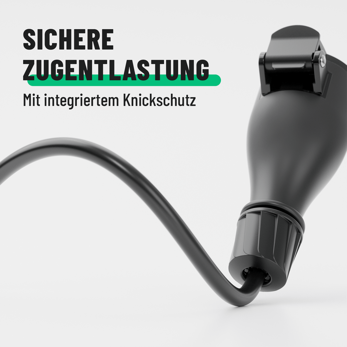 Aussenkupplung Kupplung Schukosteckdose aussen IP54 Zugentlastung integrierter Knickschutz 501401-5