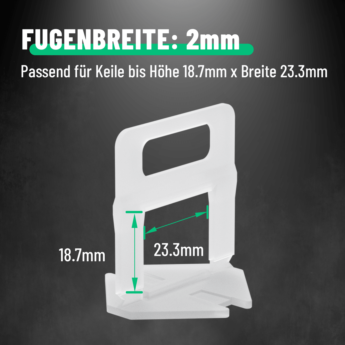 Fliesen Abstandshalter für Fliesen Keile 2mm Fugenbreite 101205-2 ed79b540 4c3e 4260 9954 3d1ce6149033