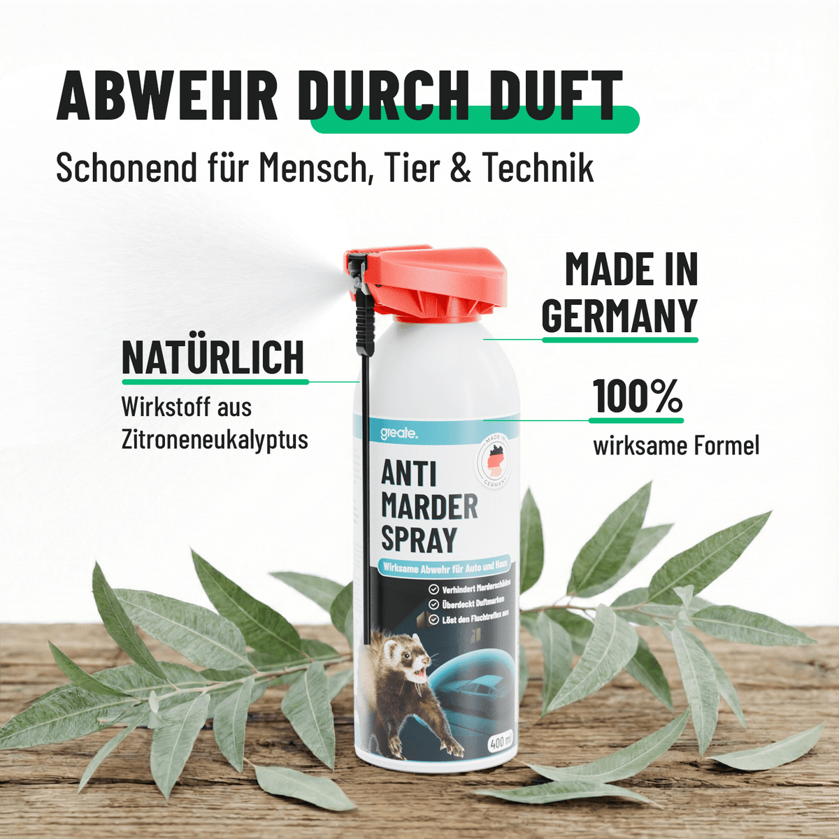 Marderspray Abwehr durch Duft 101600-4