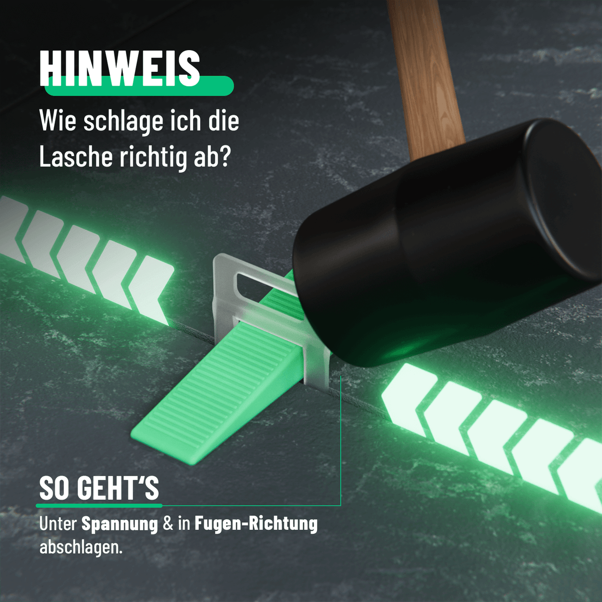 Niveliersysteme Fliesen Hilfe korrekt entfernen 101204-4