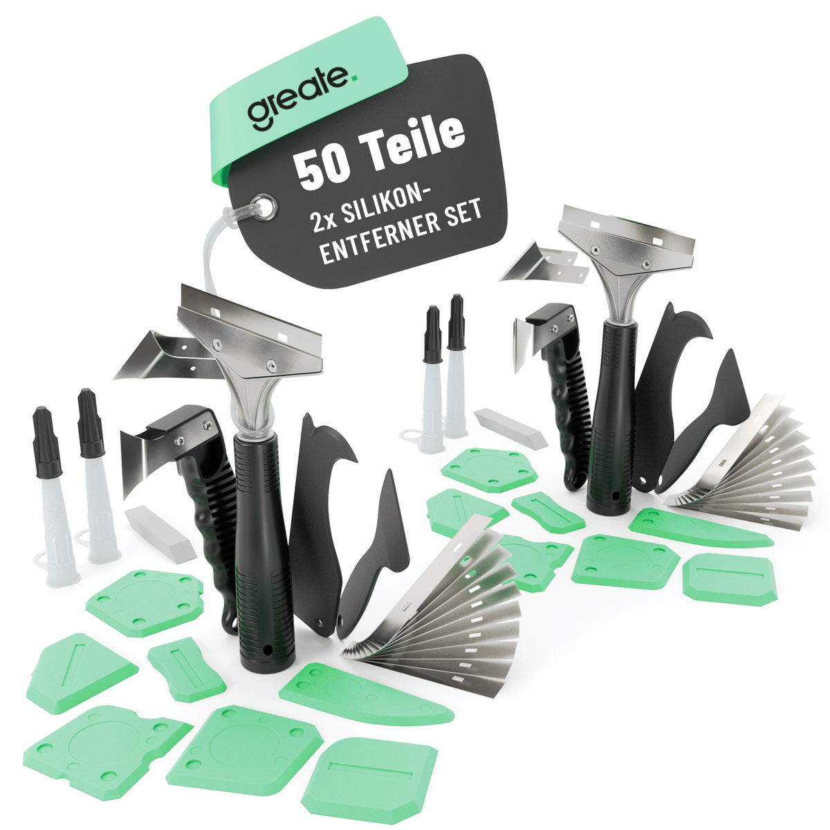 Silikonentferner Werkzeug und Silikon Abzieher Set 101201 Hauptbild 50-teilig