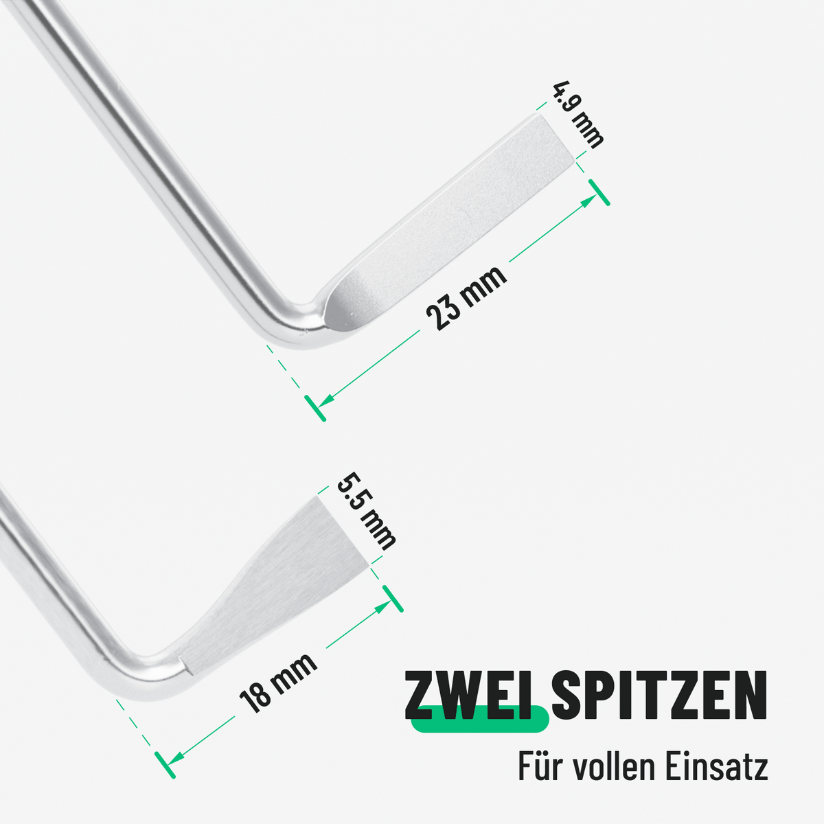 Universalschlüssel für Zimmertüren Abmessungen