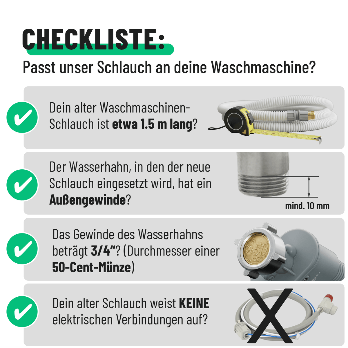 Wasserschutz Schlauch Checkliste 101018