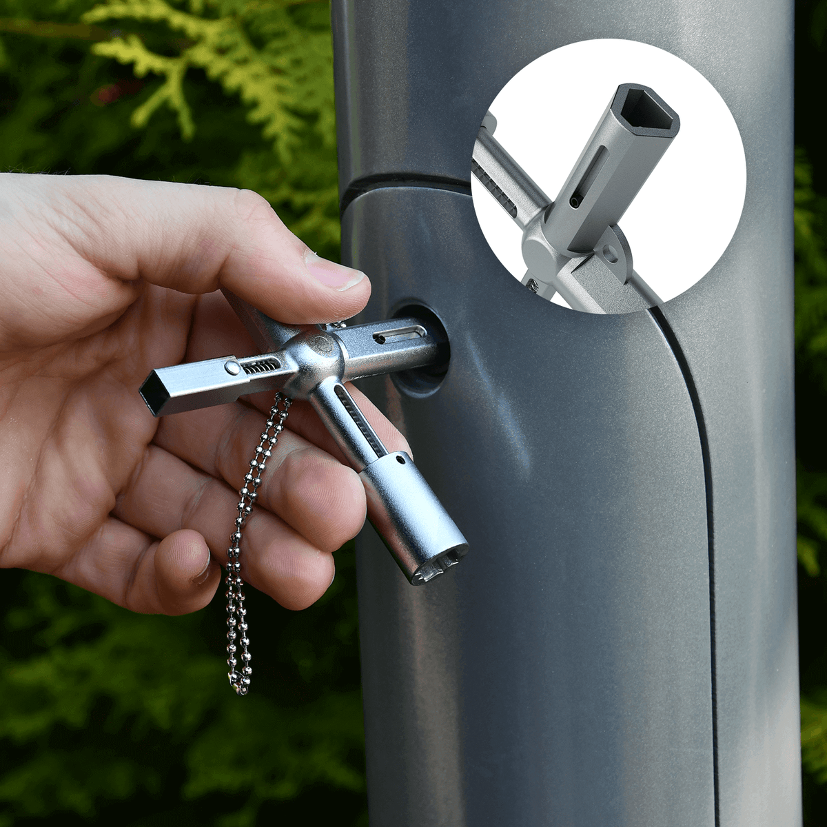 xKey Universalschlüssel Vierkantschlüssel Schaltschrankschlüssel Anwendungen 1013-1