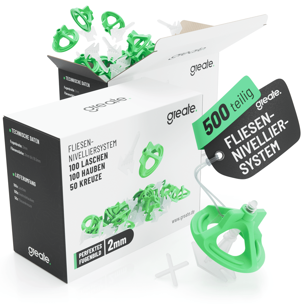 Fliesen Nivelliersystem 101206 Hauptbild 500-teilig