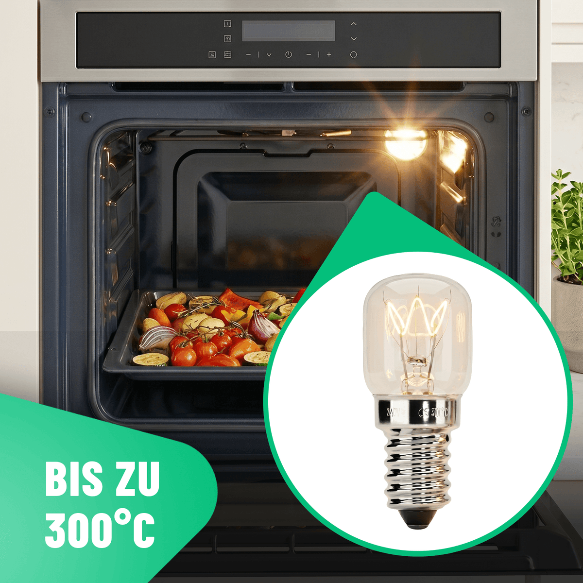 Backofenlampe 40W 300 Grad Hitzebeständig