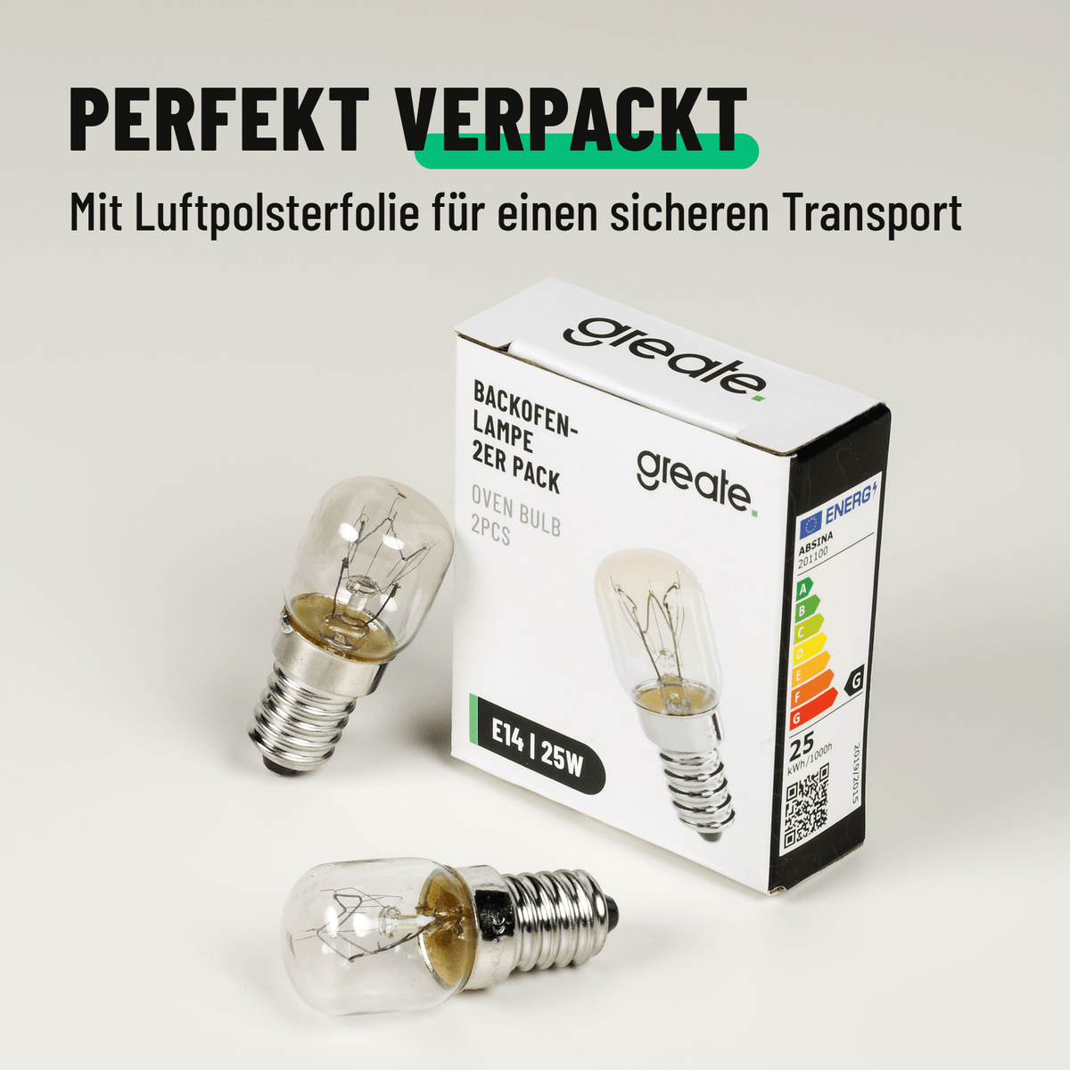 Backofenlampe sicher verpackt 201100-3