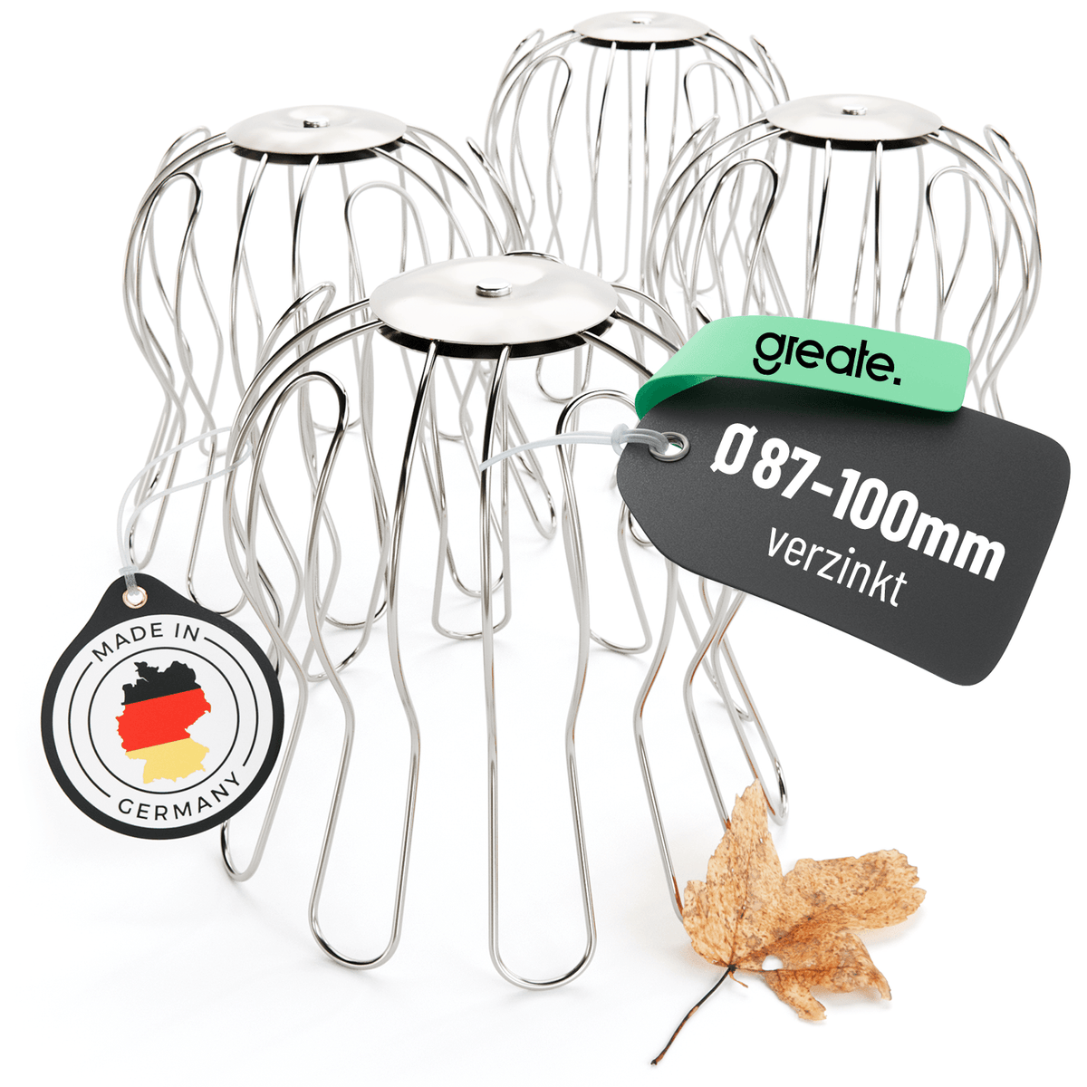 Dachrinnen Laubschutz Sieb für Regenfallrohr 101307-4 Hauptbild