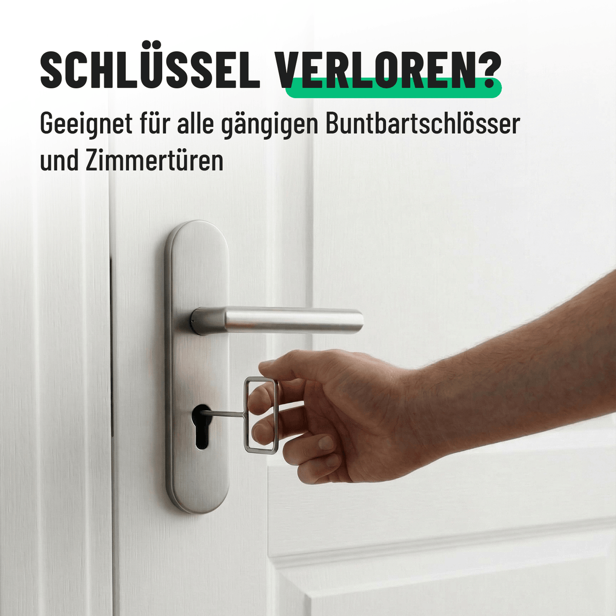 Dietrichset für Zimmertüren mit Bartschloss