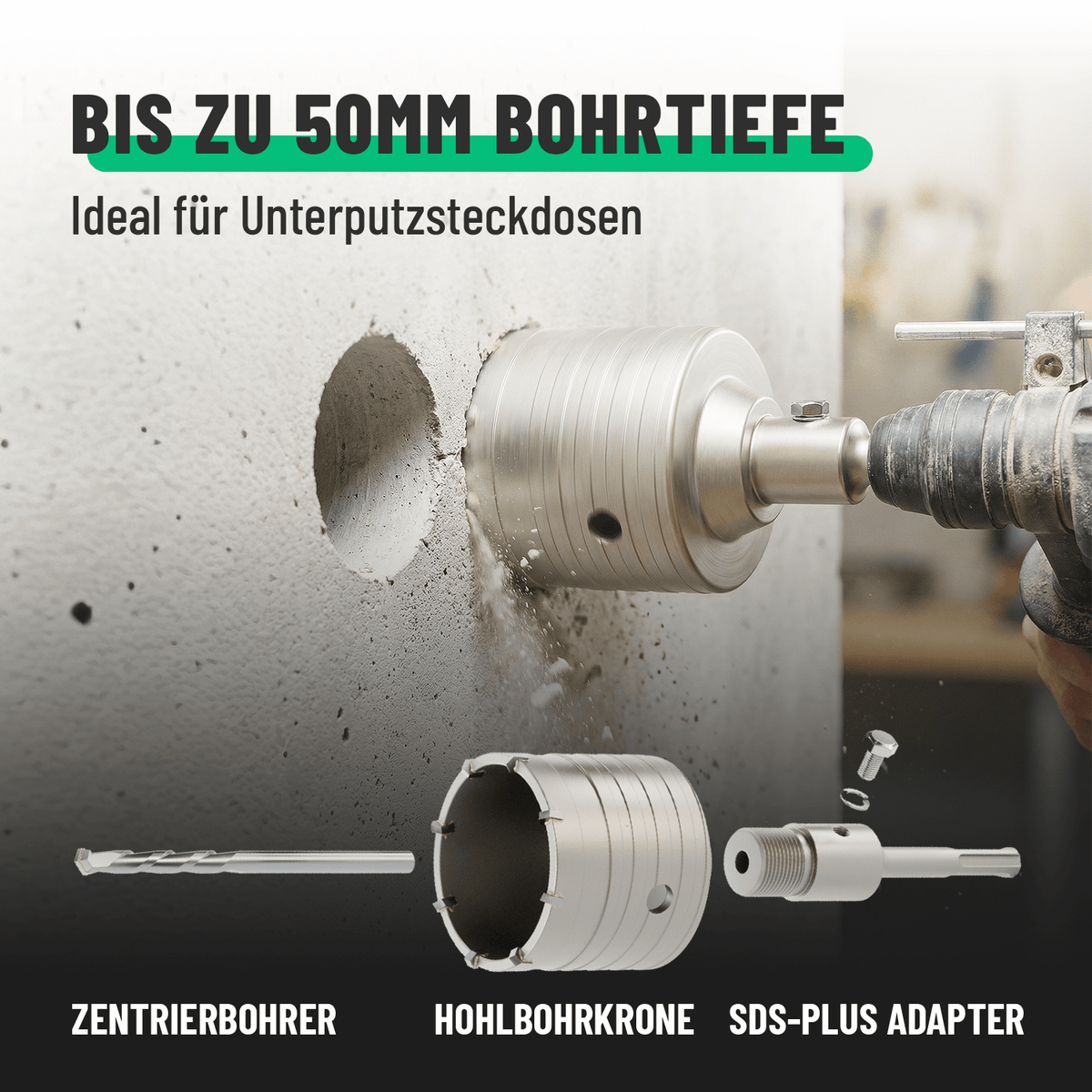 Dosenbohrer bis zu 50mm Bohrtiefe 101208-1