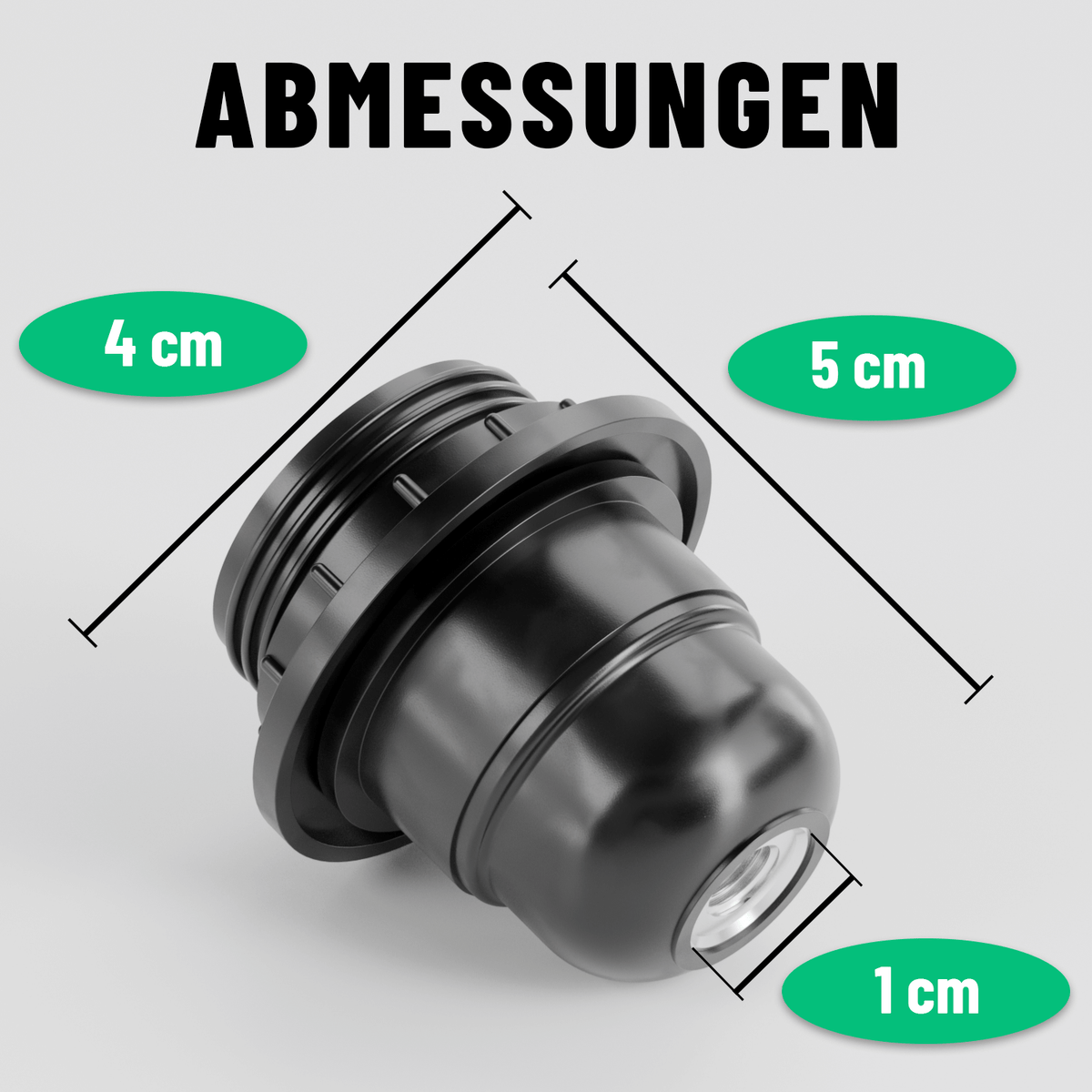 E27 Lampenfassung für Lampenschirm mit Schirmträgerring und Gewinde Abmessungen 4x5x1cm 505004-3-3