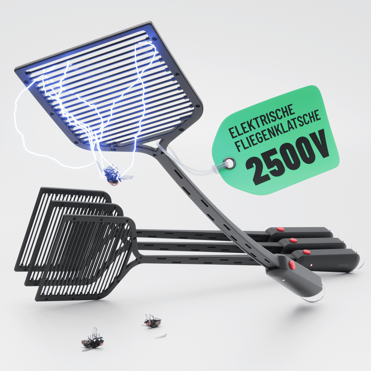 Elektrische Fliegenklatsche von greate 901019 Hauptbild 4er Pack