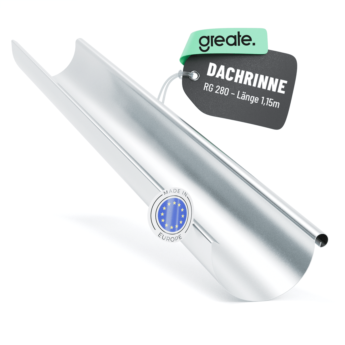 greate Dachrinne 280 Nenngrösse verzinkt 101315 Hauptbild