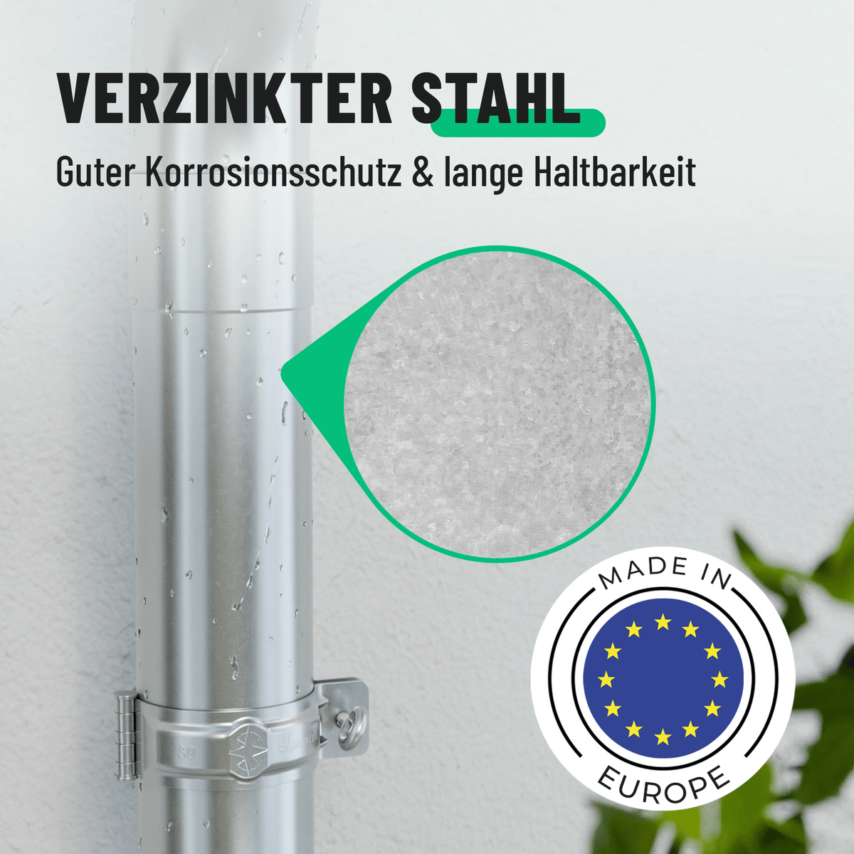 greate Dachrinne aus verzinkten Stahl 101315