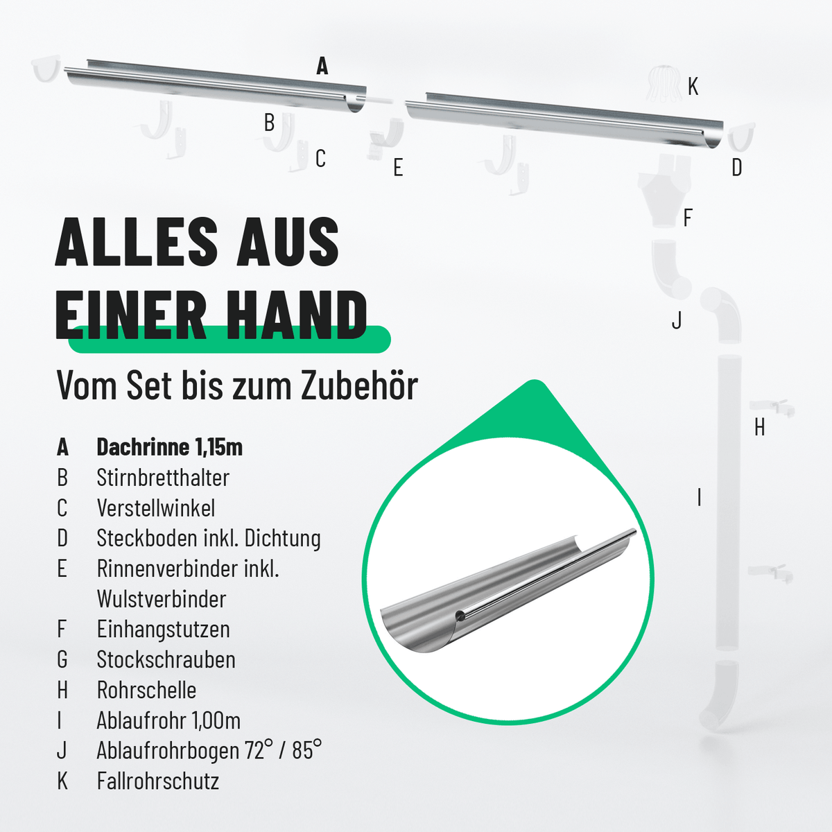greate Dachrinne weiteres Zubehör 101335