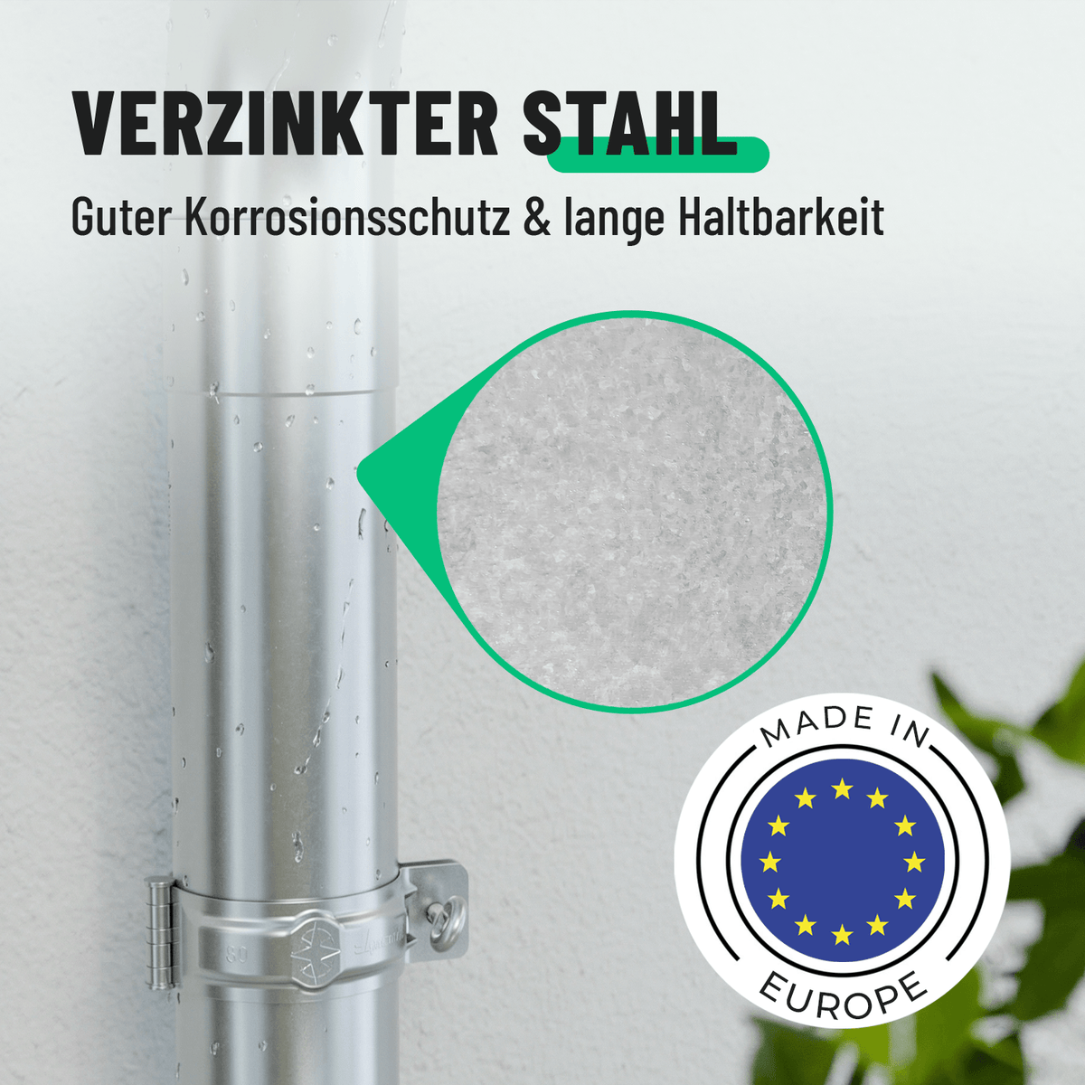 greate Dachrinnen Verbinder aus verzinkten Stahl 101319