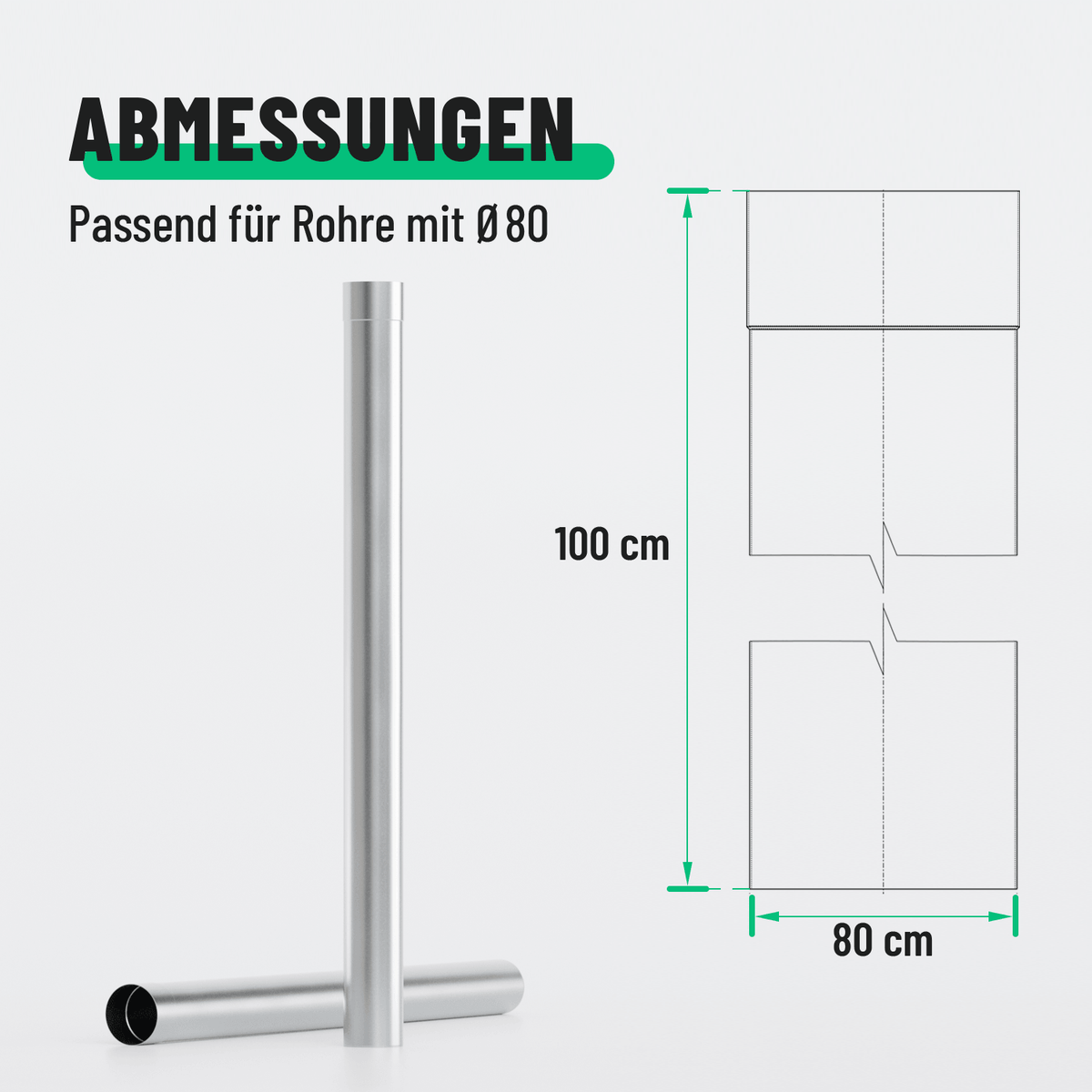 greate Fallrohr Abmessungen 101322