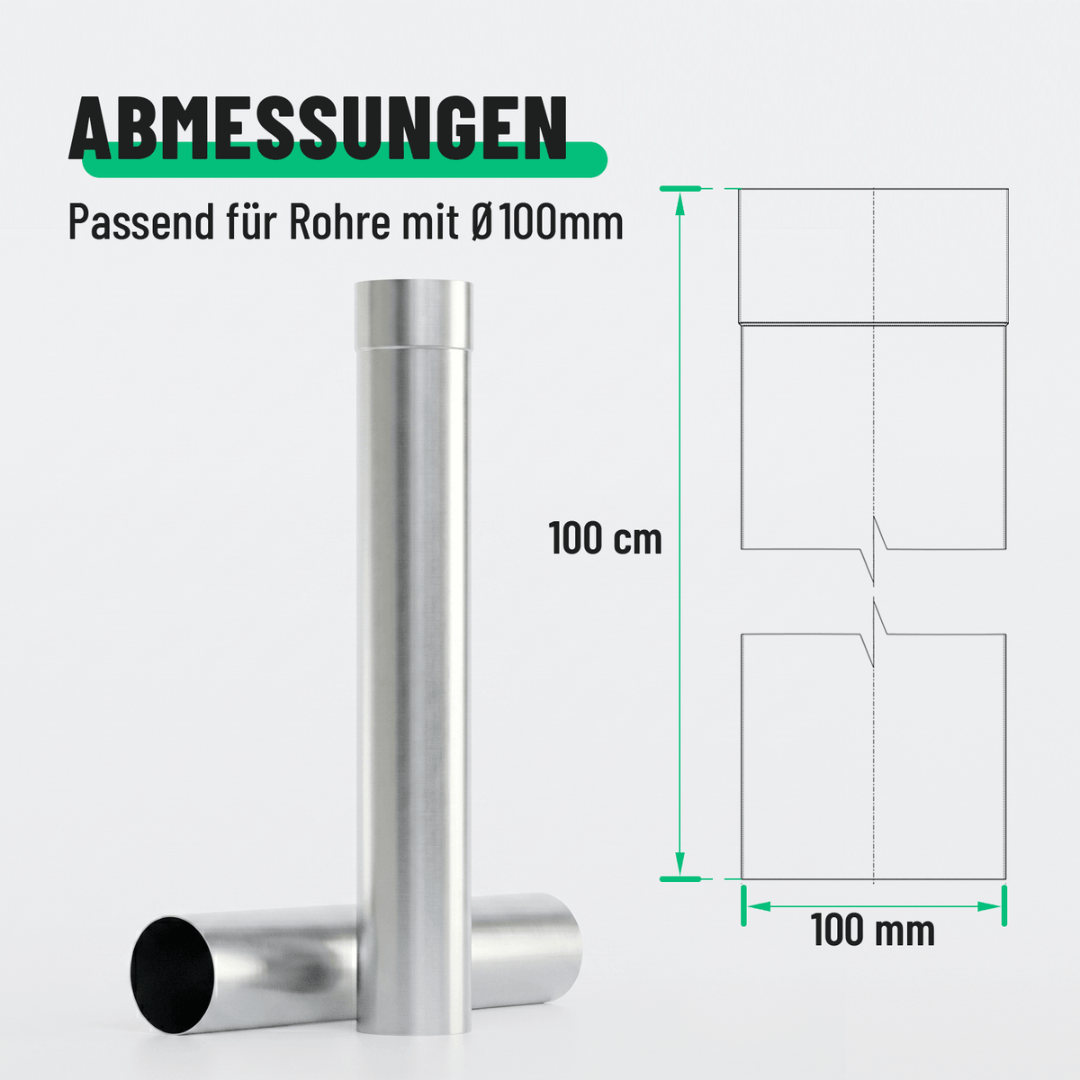 greate Fallrohr Abmessungen 101336