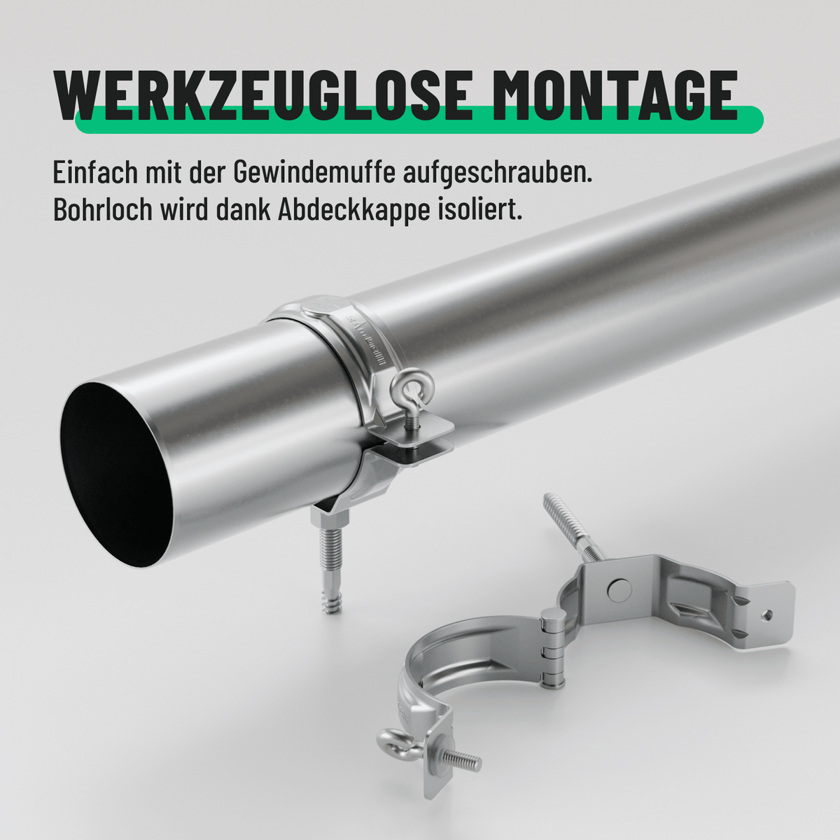 greate Rohrschelle mit einfacher Montage 101324