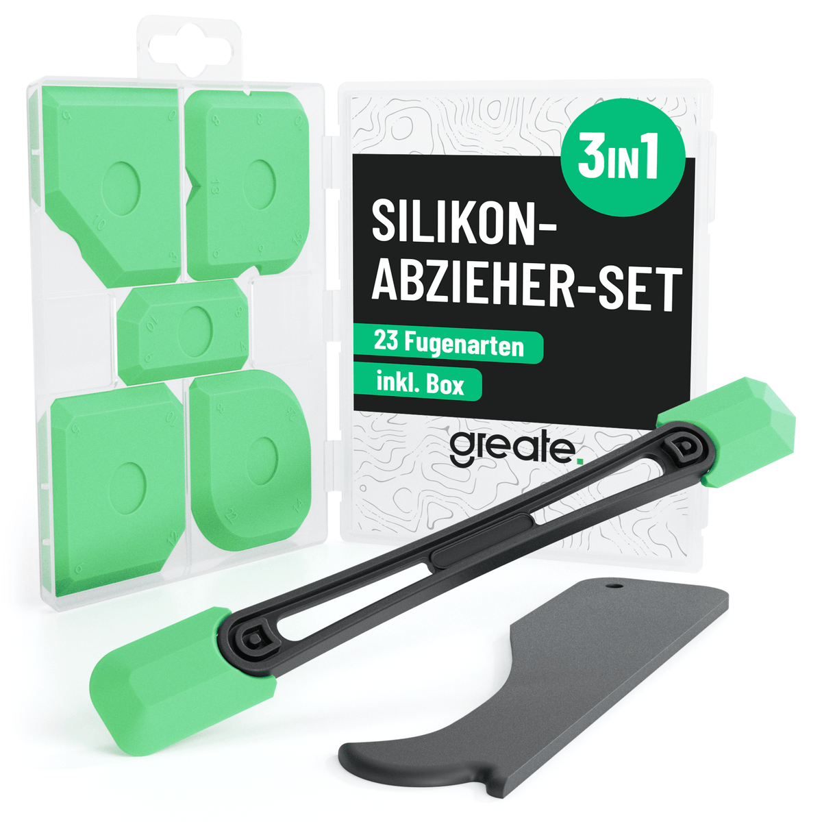 greate Silikon Abzieher Fugen Set 7-teilig 101202 Hauptbild 1er Pack