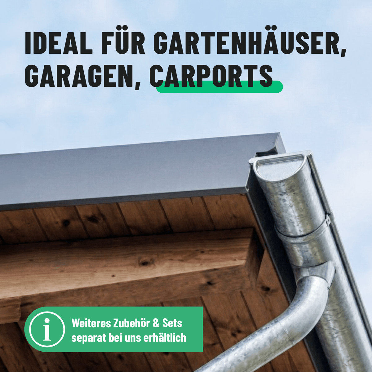 greate Steckboden ideal für Dachrinnen Carports 101318