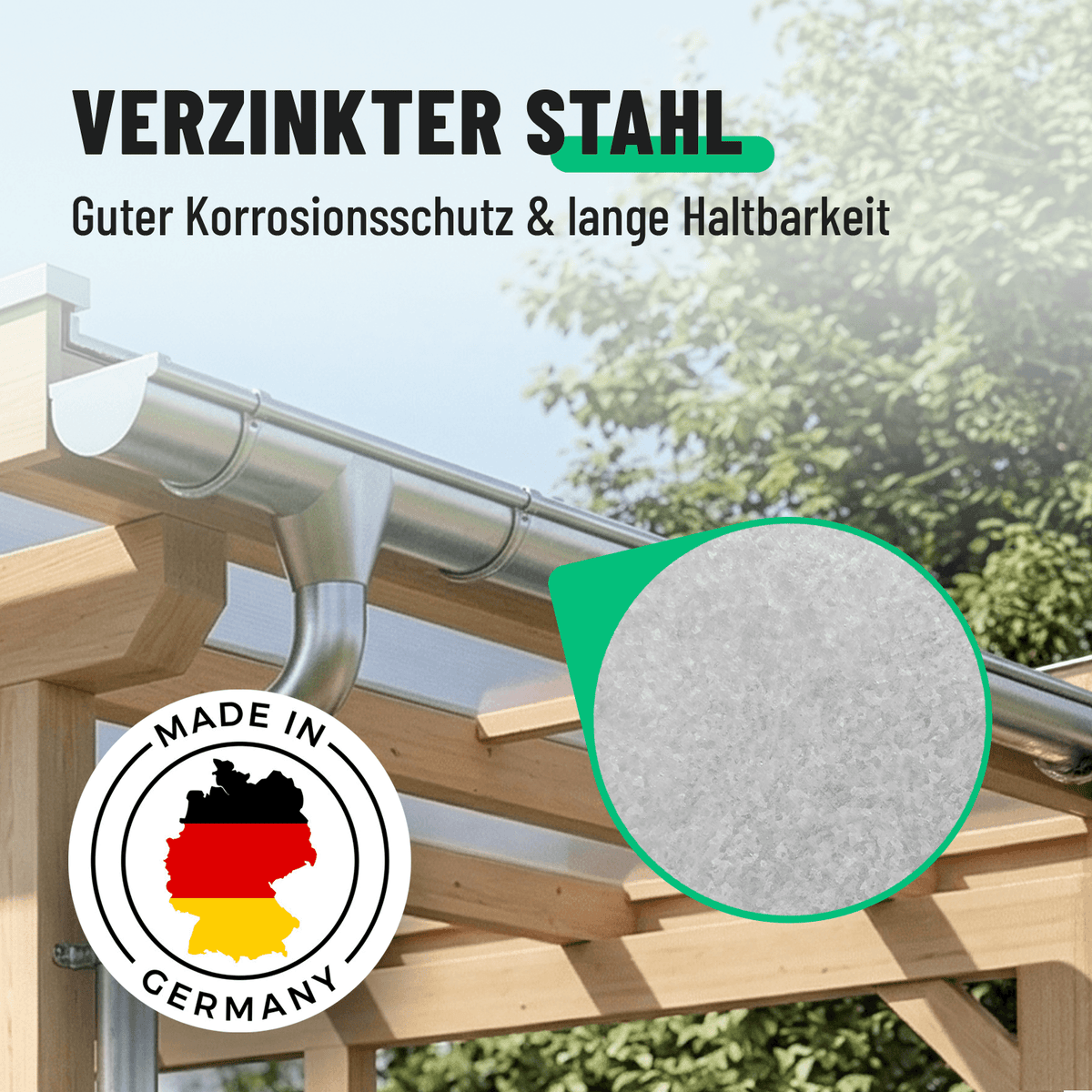 greate Stirnbretthalter aus verzinkten Stahl 101316
