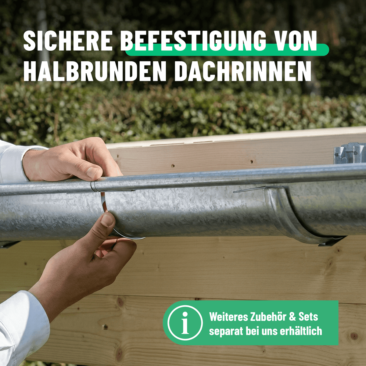 greate Stirnbretthalter sichere Befestigung von Dachrinnen 101316