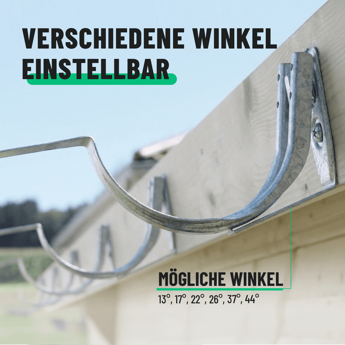 greate Stirnbretthalter verschiedene Winkel Einstellbar 101316
