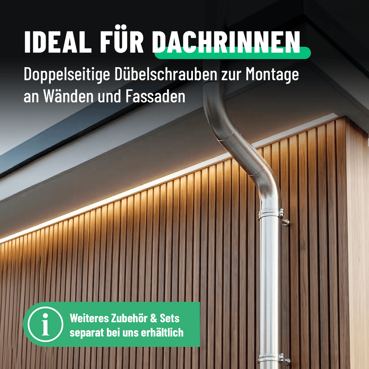 greate Stockschraube für Befestigung von Fallrohr 101321