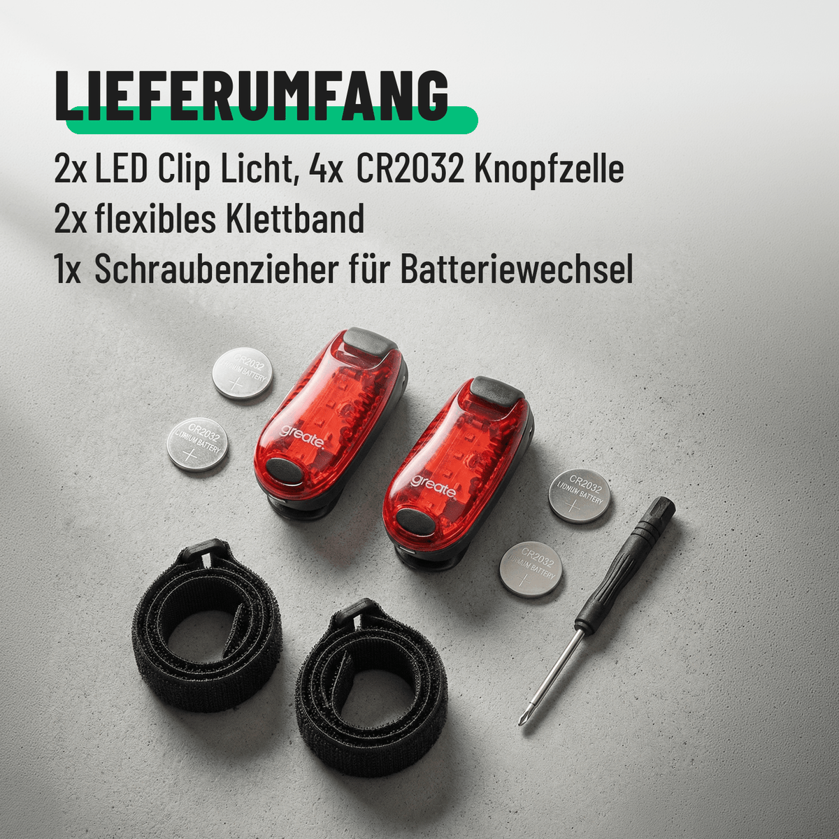 LED Blinklicht Schulranzen ideal für Kinder Lieferumfang 201017-5
