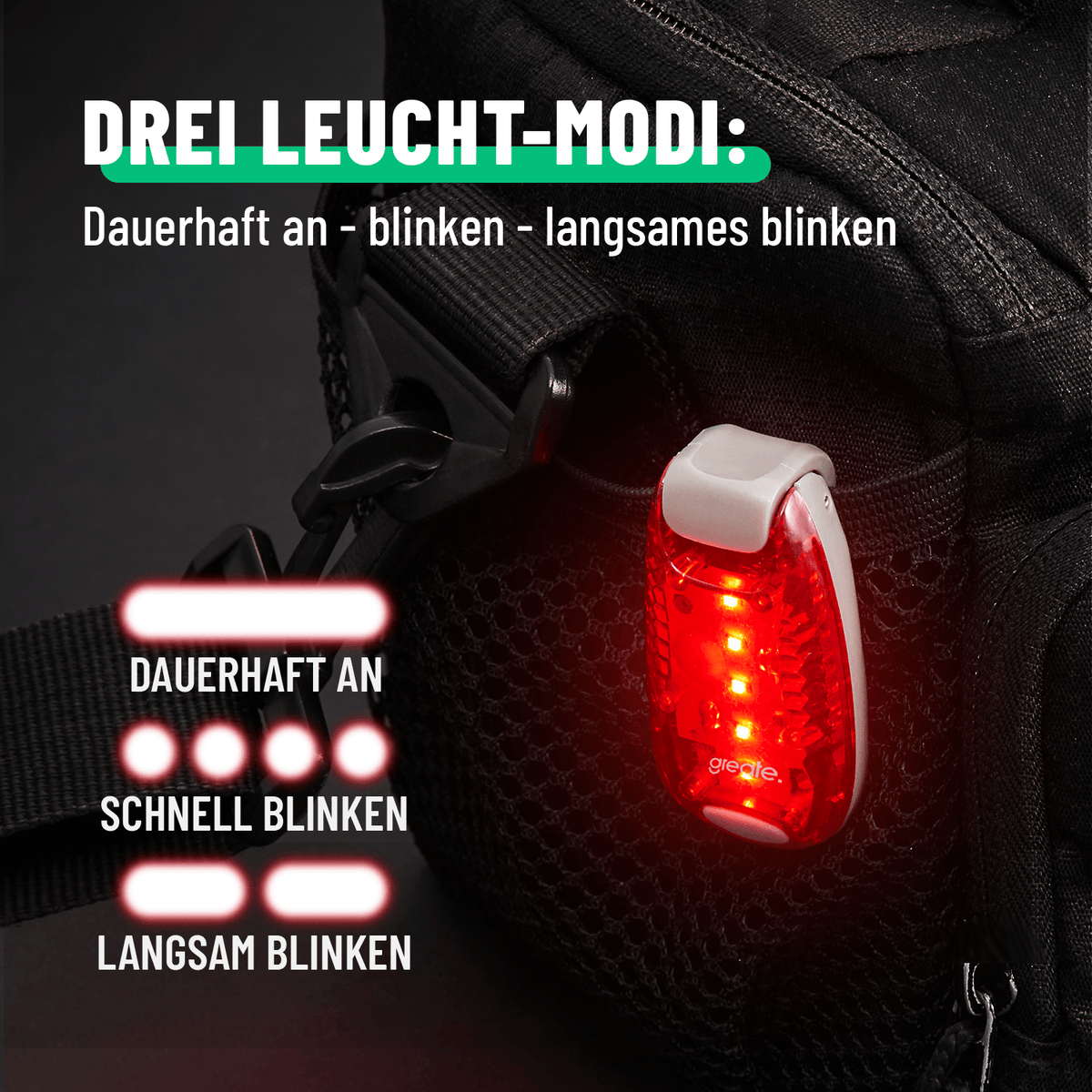 LED Sicherheitslicht Schulranzen mit drei Leuchtmodi 201017-3