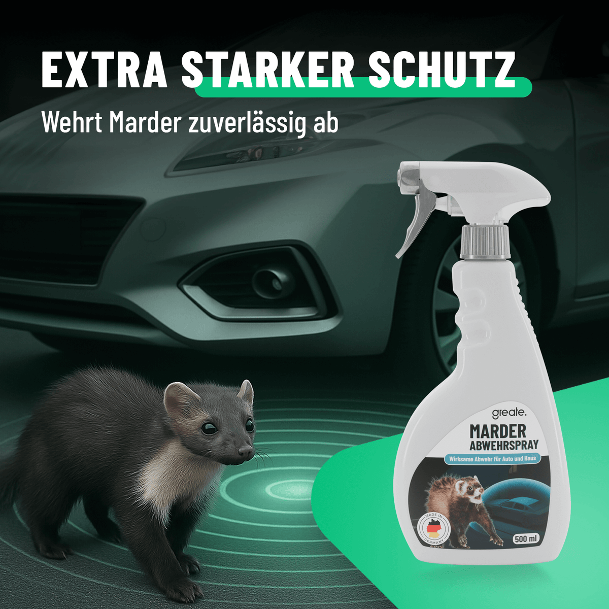 Marder vertreiben effektiver Schutz 101601-1