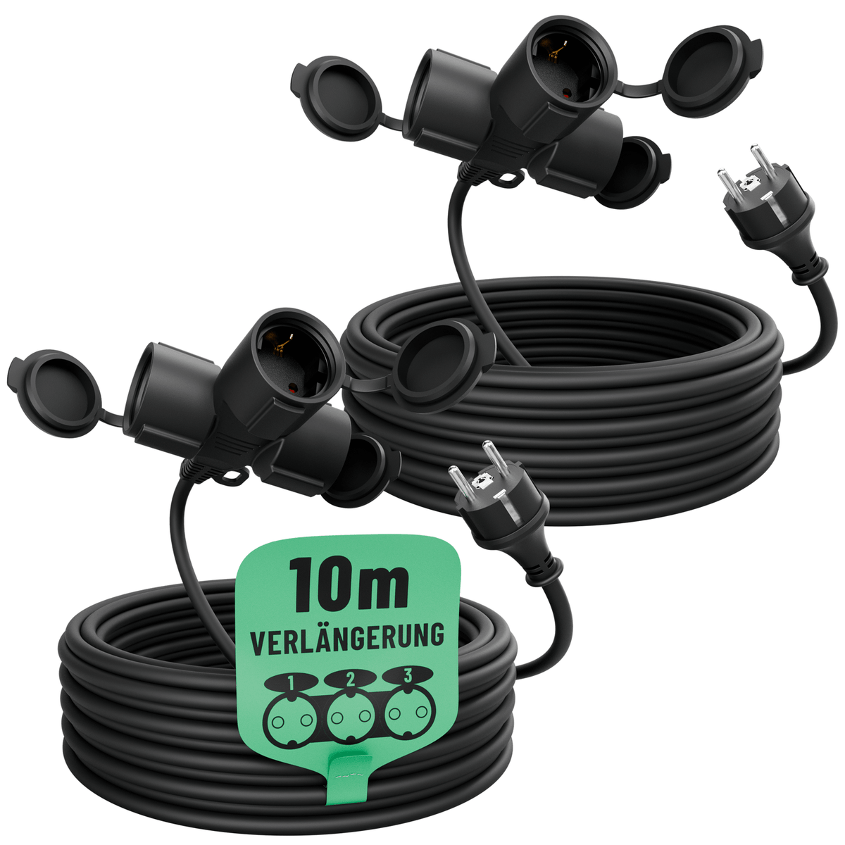 outdoor verlaengerungskabel draussen 3 fach ip44 wetterfest 911004 hauptbild 2er