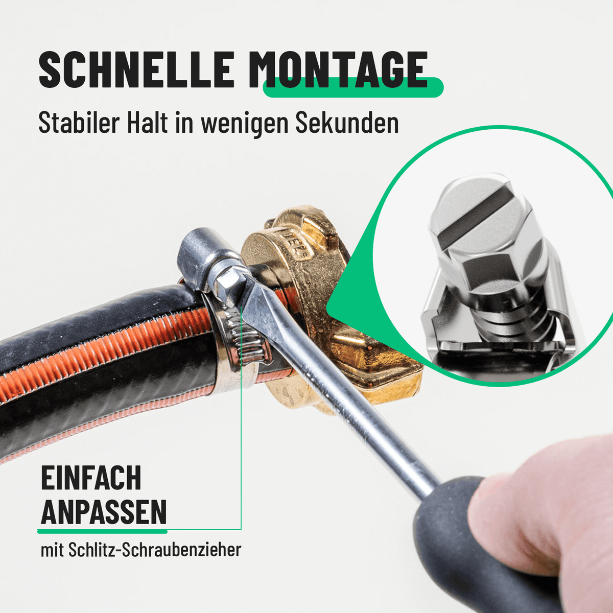 Schlauch Schellen mit einfacher Montage 101306-3