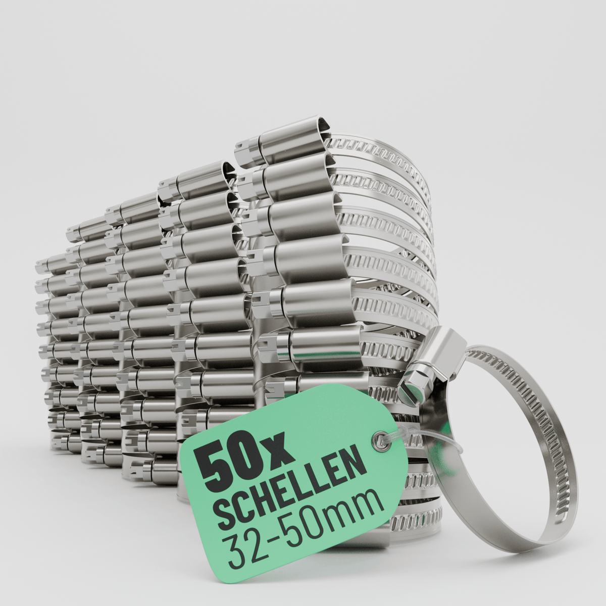 Schlauchschellen Edelstahl 32 bis 50 mm 101305 Hauptbild 50er Pack