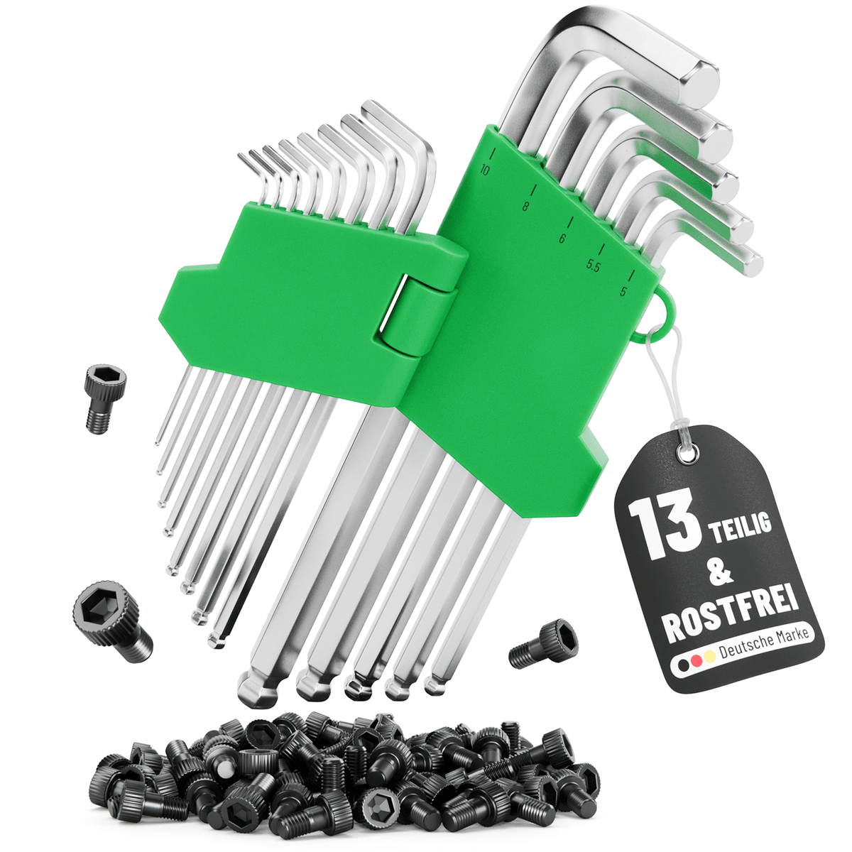 Sechskantschluessel Set mit Kugelkopf 101017 Hauptbild 13 teilig
