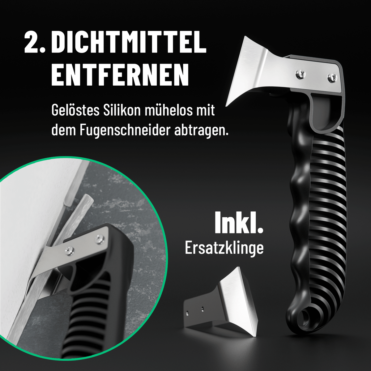 Silikonfugenentferner um alte Dichtmittel zu entfernen 101201-2