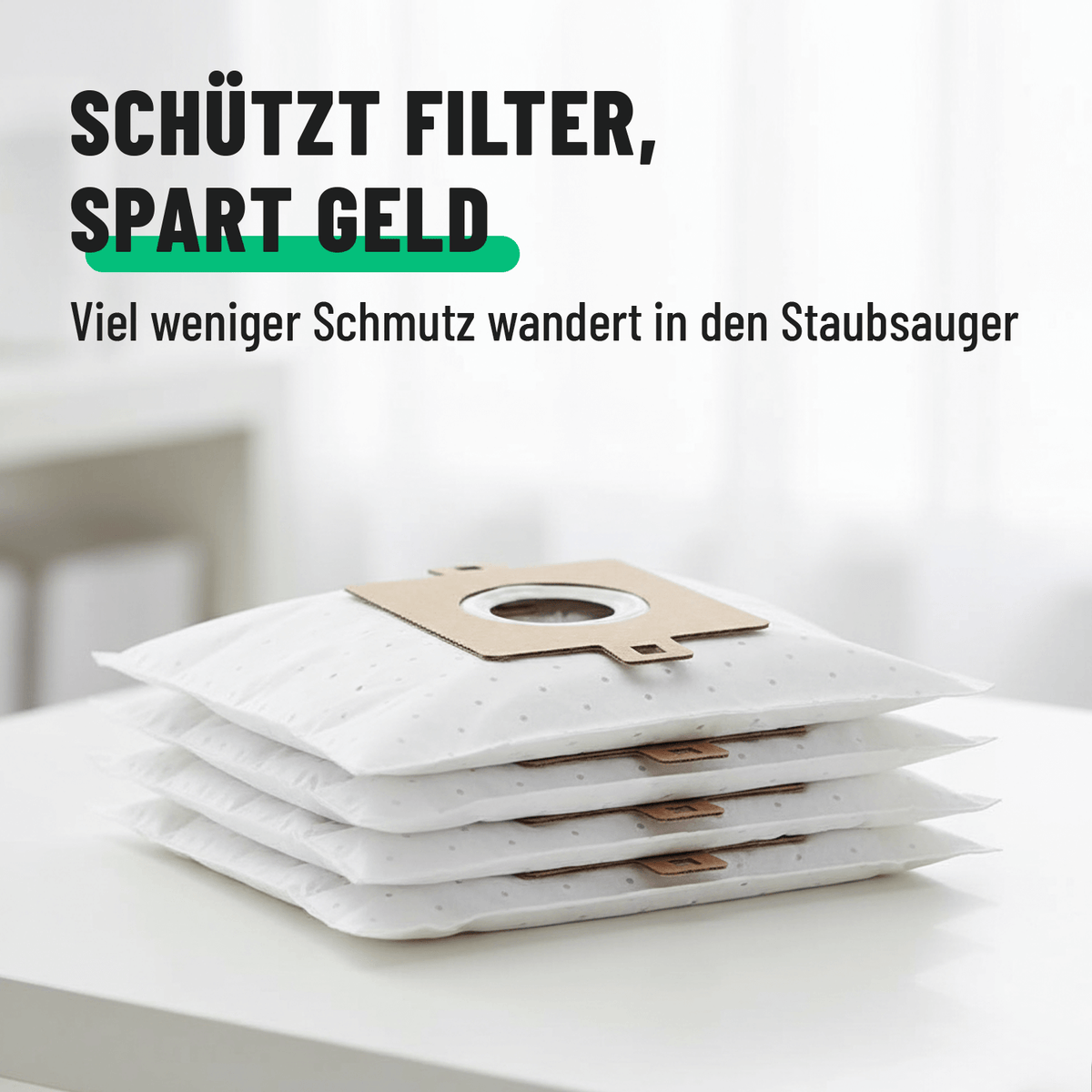 Staubabscheider schützt und spart Geld und weniger Schmutz wandert in den Staubsauger 101021-2