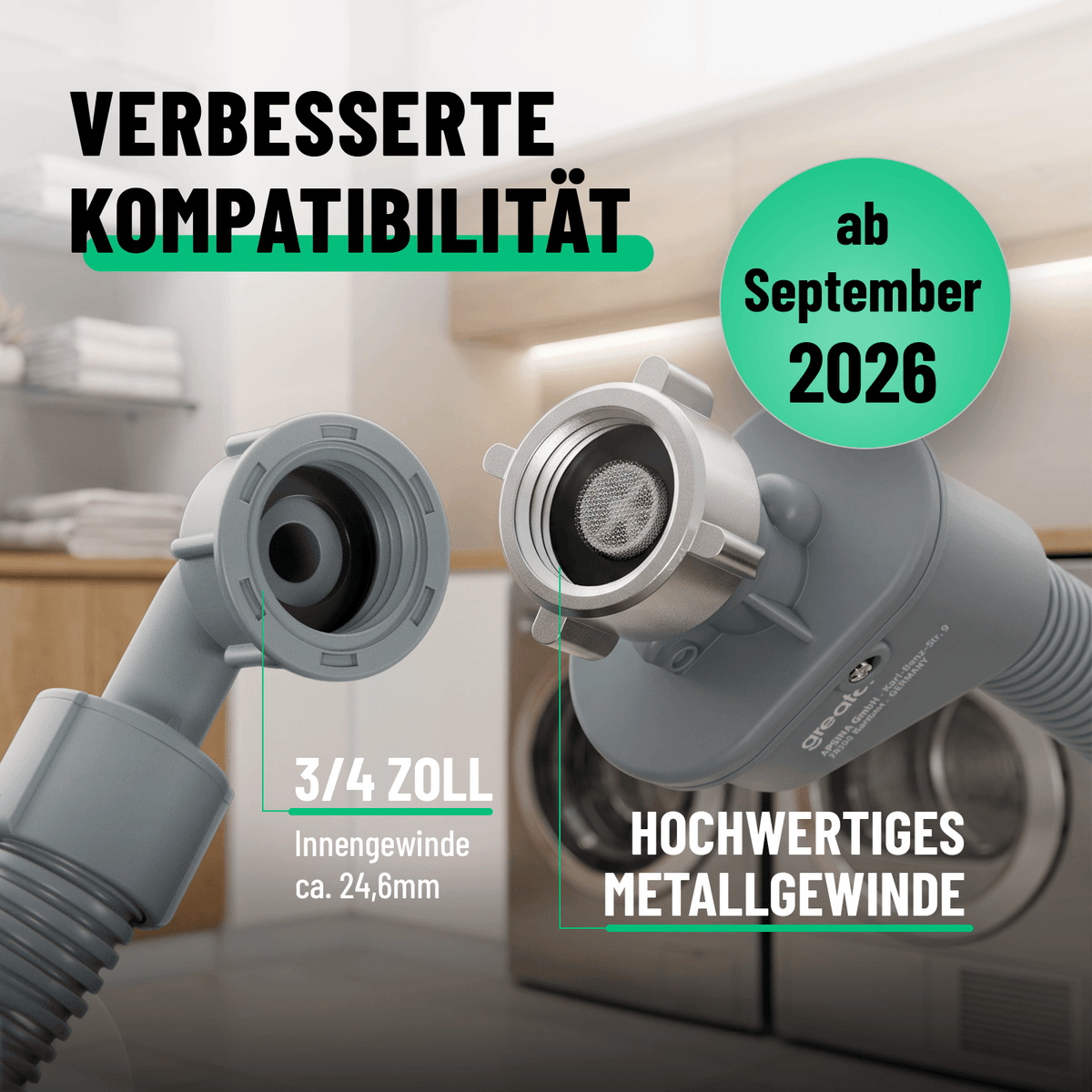 Waschmaschinen Schlauch Kompatibilität 101018
