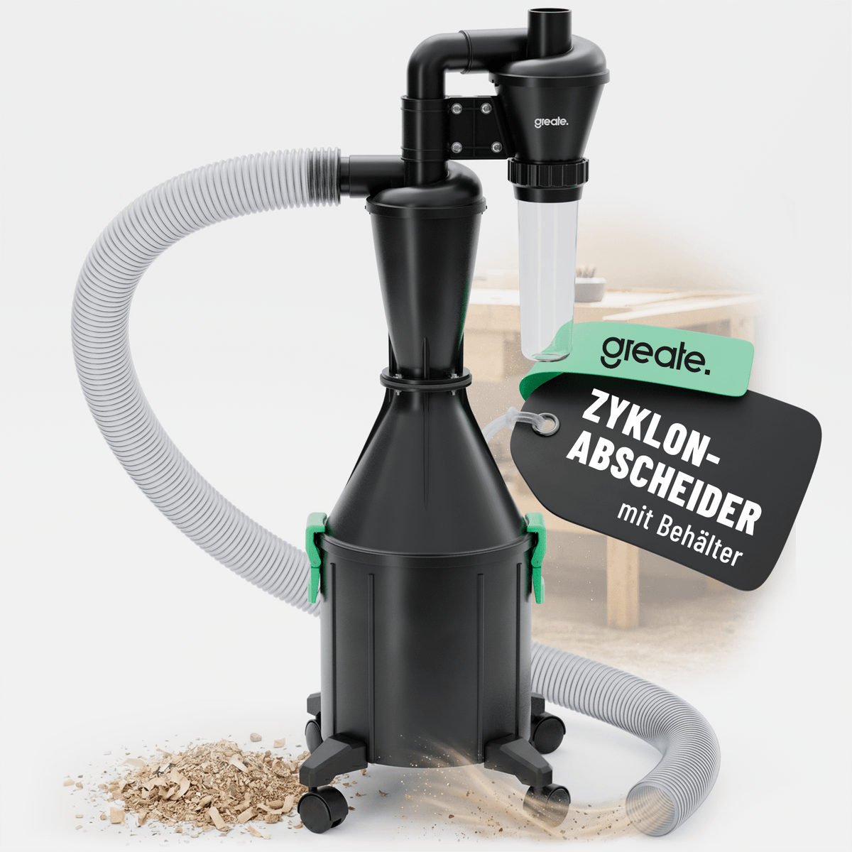 Zyklonabschneider mit Behälter 17 Liter 101021 Hauptbild 1er Pack